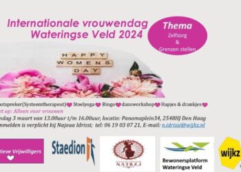 Vrouwenfeest zondag 3 maart, 13.00 uur, Panamaplein 34
