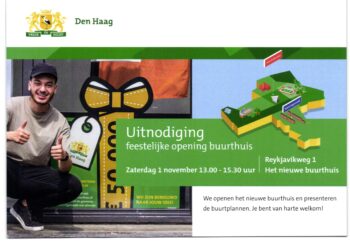 Uitnodiging opening buurthuis