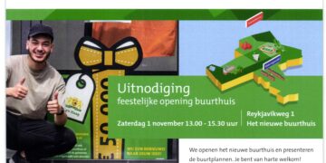 Uitnodiging opening buurthuis